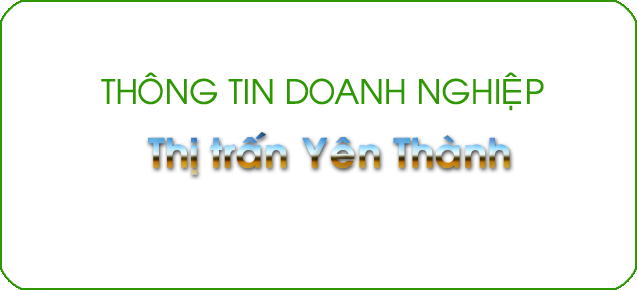Danh sách các doanh nghiệp tại Thị trấn Yên Thành